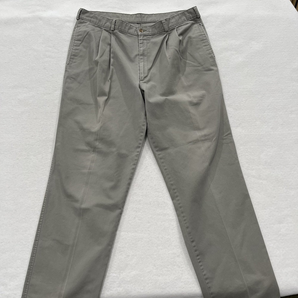 Duxbak Khaki Cotton Chino Pants Men's W40 L34 Classic Fit Work wear Vintage